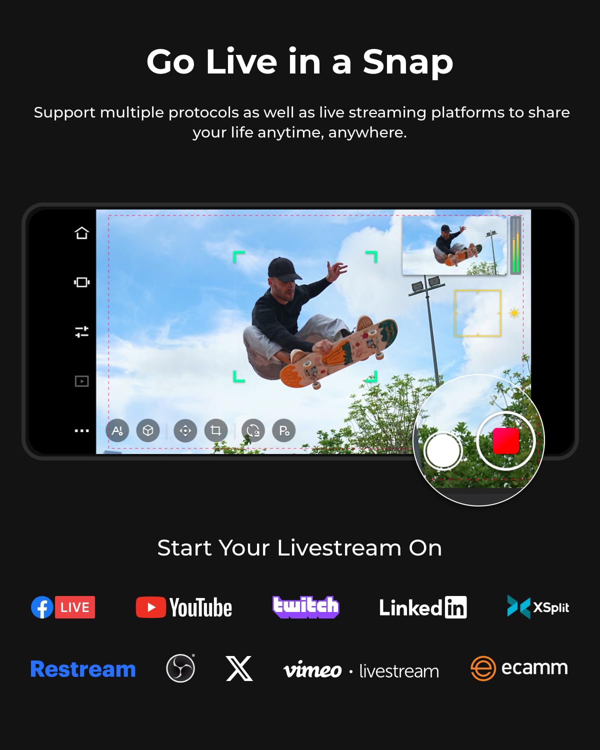 Obsbot Tail Air Ndi Streaming Camera 4K, Ai Tracking Ptz Camera With Intelligent App, Gesture Control, Hdmi/Usb C/Wireless Webca